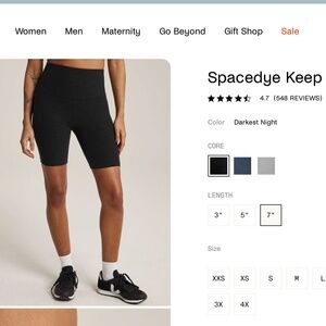 Beyond Yoga Spacedye Keep Pace 7"